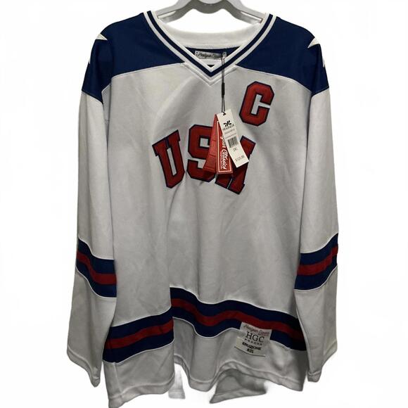 Headgear Classics USA Hockey Jersey Eruzione 21 New 2XL $125 - Picture 1 of 6